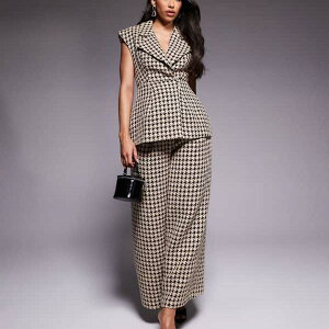 ASOS LUXE �R�[�f �n�E���h�g�D�[�X �g���E�U�[�Y �`���R���[�g �p���c �{�g�� ���f�B�[�X ���� �C���|�[�g�u�����h �������T�C�Y����傫���T�C�Y�܂�
