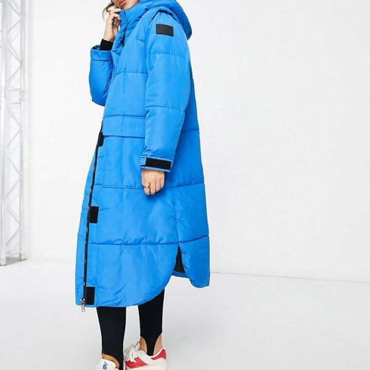 リバーアイランド River Island RIVER ISLAND River Island パッド入りパファーコート、ブライトブルー アウター レディース 女性 インポートブランド 小さいサイズから大きいサイズまで セレクトショップ Diva Closet River Island リバーアイランド フェイクファー プードルジャケット