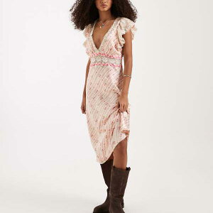 �t���[�s�[�v�� Free People �t���[�s�[�v���̃o�������[�XV�l�b�N�~�f�B�h���X�i�s���N�t���[�����j �����s�[�X ���f�B�[�X ���� �C���|�[�g�u�����h �������T�C�Y����傫���T�C�Y�܂�