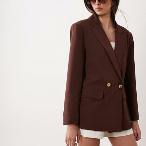 �~�X�Z���t���b�W Miss Selfridge �~�X�E�Z���t���b�W�̃_�u���u���X�g�u���U�[�i�`���R���[�g�F�j �A�E�^�[ ���f�B�[�X ���� �C���|�[�g�u�����h �������T�C�Y����傫���T�C�Y�܂�