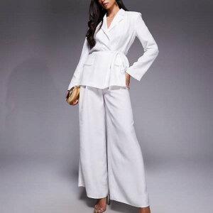 ASOS LUXE �R�[�f�����C �v���[�c �T�}�[ �p���c�i���l�� �z���C�g�j �{�g�� �p���c ���f�B�[�X ���� �C���|�[�g�u�����h �������T�C�Y����傫���T�C�Y�܂�