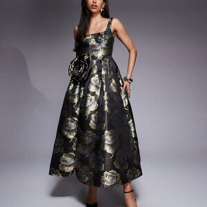 ASOS LUXE �W���J�[�h 3D �t���[���� �}�L�V�h���X�i�u���b�N���S�[���h�j �����s�[�X ���f�B�[�X ���� �C���|�[�g�u�����h �������T�C�Y����傫���T�C�Y�܂�