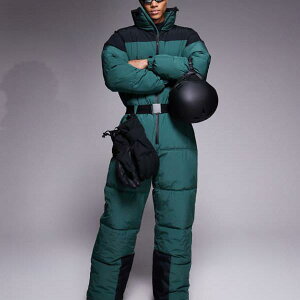 ASOS 4505 �X�L�[ �������H �f�M �p�t�@�[ �X�L�[�X�[�c�i�u���b�N���O���[���j �A�E�^�[ �����Y �j�� �C���|�[�g�u�����h �������T�C�Y����傫���T�C�Y�܂�