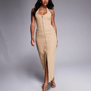 ASOS LUXE RZbg XJvebh z^[lbN ~fBhXi^EHbVj s[X fB[X  C|[guh TCY傫TCY܂