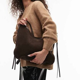 ARKET ピュアスエードタッセルショルダーバッグ（ブラウン） 鞄 レディース 女性 インポートブランド