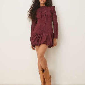 �G�C�\�X ASOS asos ASOS DESIGN�̃n�C�l�b�N�A�h���b�v�E�G�X�g�A�t�����A�p�t�X�J�[�g�t���A�}���x���[�̃~�j�h���X �����s�[�X ���f�B�[�X ���� �C���|�[�g�u�����h �������T�C�Y����傫��