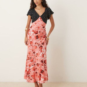 GC\X ASOS asos ASOS DESIGN GWFX[u ~fB eB[hXiԕj s[X fB[X  C|[guh TCY傫TCY܂