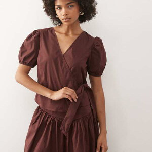 ���N���C���h���B���e�[�W Reclaimed Vintage ���B���e�[�W�̃p�t�X���[�u�t�����b�v�u���E�X�i�u���E���j �g�b�v�X ���f�B�[�X ���� �C���|�[�g�u�����h �������T�C�Y����傫���T�C�Y�܂�