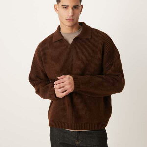 �G�C�\�X ASOS asos ASOS DESIGN �X�[�p�[�I�[�o�[�T�C�Y �{�b�N�X�t�B�b�g �j�b�g �t�B�b�V���[�}�� ���u �m�b�`�l�b�N �W�����p�[�i�u���E���j �g�b�v�X �����Y �j�� �C���|�[�g�u�����h ������