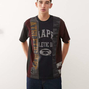 �A�E�x�C�V���O�E�G�C�v AAPE BY A BATHING APE Aape by A Bathing Ape�̃{�b�N�X�^�X�v���C�XT�V���c�i�}���`�J���[�j �g�b�v�X �����Y �j�� �C���|�[�g�u�����h �������T�C�Y����傫���T�C�Y�܂�