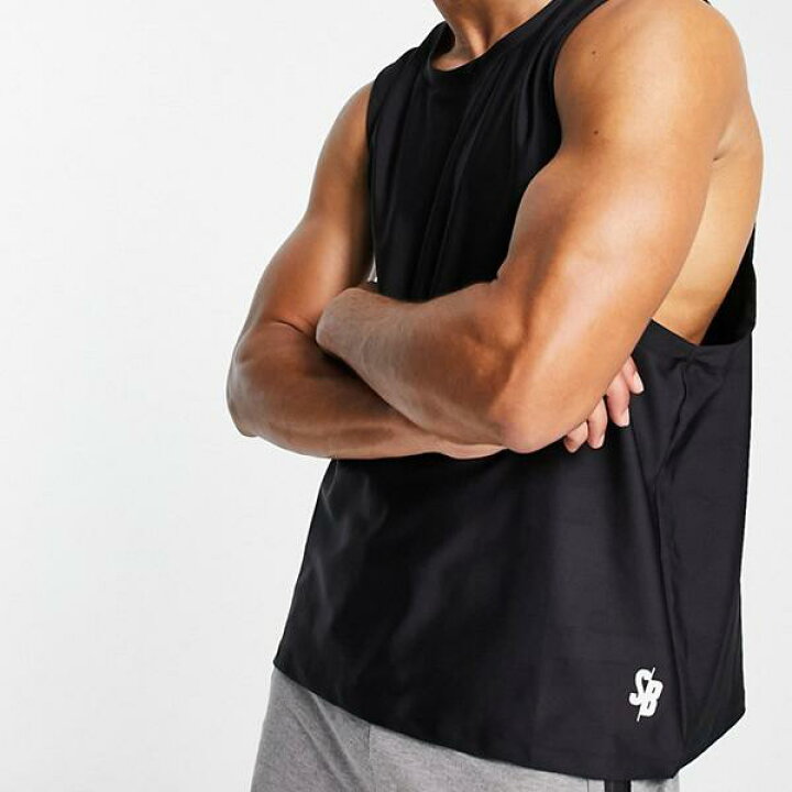 いよいよ人気ブランド サウスビーチ SOUTH BEACH ベスト 黒色 ブラック メンズ POLYESTER MAN VEST IN BLACK  bluedale.com.au