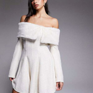 ASOS LUXE �u�[�N���~�j�h���X�i�N���[���F�A�t�F�C�N�t�@�[�g�����t���j �����s�[�X ���f�B�[�X ���� �C���|�[�g�u�����h �������T�C�Y����傫���T�C�Y�܂�