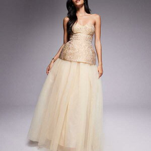 ASOS LUXE �o���h�D�R���Z�b�g �W���J�[�h �}�L�V�h���X�i�S�[���h�j�t���X�J�[�g �����s�[�X ���f�B�[�X ���� �C���|�[�g�u�����h �������T�C�Y����傫���T�C�Y�܂�