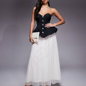 ASOS LUXE �X�J���v�e�b�h�o���h�D�}�L�V�h���X�A�v���[�c�h�r�[���b�V���X�J�[�g�t���A���m�J���[ �����s�[�X ���f�B�[�X ���� �C���|�[�g�u�����h �������T�C�Y����傫���T�C�Y�܂�