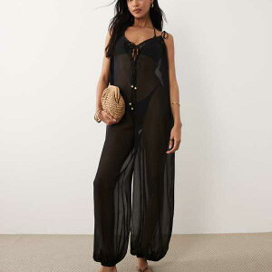�~�X�Z���t���b�W Miss Selfridge �~�X�E�Z���t���b�W�̃r�[�`�V�t�H���o���[���w���W�����v�X�[�c�i�u���b�N�j �I�[���C������ ���f�B�[�X ���� �C���|�[�g�u�����h �������T�C�Y����傫��