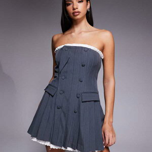 ASOS LUXE �e�[���[�h �o���h�D �u���U�[ �~�j�h���X�i�v���[�c �|�v�����A�O���[�j �����s�[�X ���f�B�[�X ���� �C���|�[�g�u�����h �������T�C�Y����傫���T�C�Y�܂�