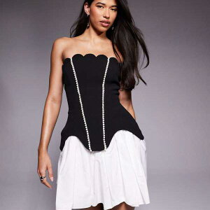 ASOS LUXE �X�J���b�v�w���~�j�h���X�A�R�b�g���|�v�����X�J�[�g�A�p�[���g�����������m �����s�[�X ���f�B�[�X ���� �C���|�[�g�u�����h �������T�C�Y����傫���T�C�Y�܂�