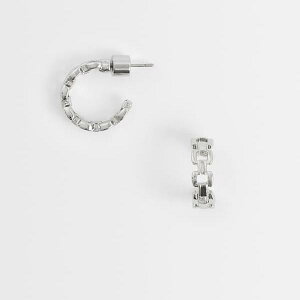 �G�C�\�X ASOS asos ASOS DESIGN �~�j�f�C���[�t�[�v�s�A�X�A�`�F�[���f�U�C���A�V���o�[�g�[�� �A�N�Z�T���[ ���f�B�[�X ���� �C���|�[�g�u�����h