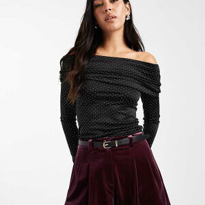 �~�X�Z���t���b�W Miss Selfridge �~�X�Z���t���b�W�̃x���[�J���[�̃x���x�b�g�}�C�N���V���[�g�p���c �p���c �{�g�� ���f�B�[�X ���� �C���|�[�g�u�����h �������T�C�Y����傫���T�C�Y�܂�