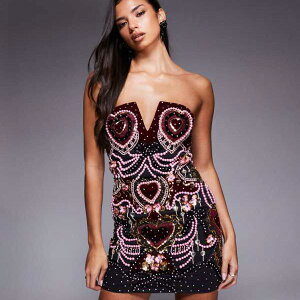 ASOS LUXE xxbgn[gp[g~jhXiO\ȃXgbvtj s[X fB[X  C|[guh TCY傫TCY܂