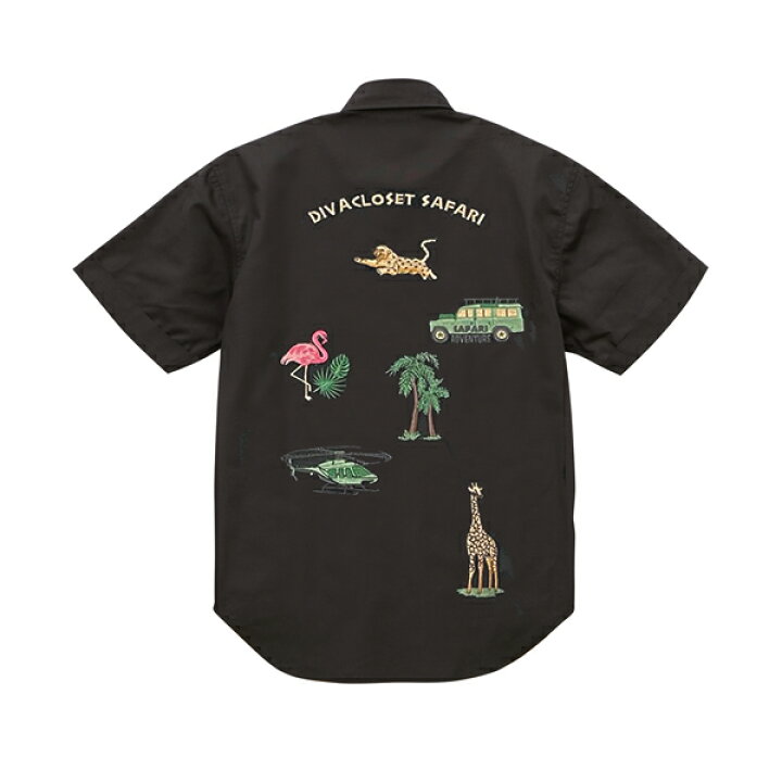 楽天市場 刺繍 バック刺繍 半袖 シャツ ブラック ヴィンテージライク 黒 男性 オシャレ 40代 30代 ストリート ビッグシルエット メンズ スカジャン 大きいサイズ カジュアルtシャツ プレゼント フェス Divaオリジナルプリント セレクトショップ Diva Closet