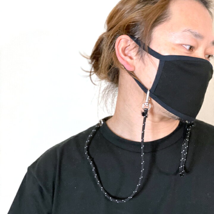 楽天市場 マスクチェーン一体型 Tシャツ ブラック ホワイト 半袖 T Shirts コットンシャツ 黒 男性 オシャレ 40代 30代 ストリート マスクチェーン メンズ Tシャツ 大きいサイズ カジュアルtシャツ プレゼント フェス Divaオリジナル ブランド セレクトショップ