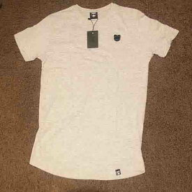 Bear Swagger(ベアスワッガー) ワッペン刺繍　Tシャツ　グレー　Sサイズ　即納　メンズ　レディース　ユニセックスアイテム
