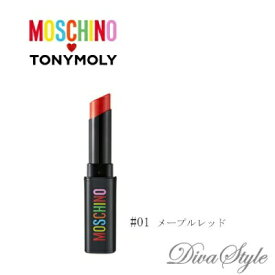 TONYMOLY& MOSCHINO トニーモリー& モスキーノ リップ マーケット マット バー #L-01 メープルレッド 3g【即納】【人気コスメ】【韓流】【韓国コスメ】【限定品】【国内発送】【モスキーノコラボ】【インスタグラム話題商品】