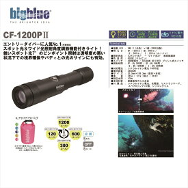 【コンパクト便対応】LEDライト　bigblue(ビックブルー) CF−1200P2 1200ルーメン 100m完全防水