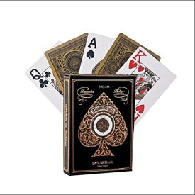 プロマジシャンも使用！　ゴールド風 トランプカード　プレイングカード　 トランプ　　プラスチック製　　ゲーム用品　ポーカーサイズ