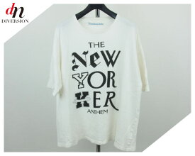 VOTE MAKE NEW CLOTHES ヴォート メイク ニュー クローズ the newyorker anthem 半袖 ビッグシルエット ロゴ TEE Tシャツ カットソー S 【中古】 DN-1340