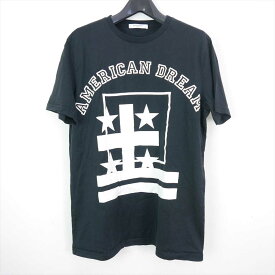 12AW GIVENCHY ジバンシィ American Dream t-shirt BLACK XS メンズ トップス コットン スター プリント クルーネック 半袖Tシャツ 【中古】 DN-14482