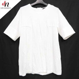 UNDERCOVER アンダーカバー コットン 半袖 バックジップ スウェット TEE Tシャツ カットソー WHITE 2 【中古】 DNS-6964