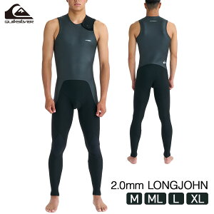�N�C�b�N�V���o�[ QUIKSILVER �E�F�b�g�X�[�c �����Y �����O�W���� 2mm �\�ʃ��o�[ �n�C�X�g���b�`�W���[�W �������D�� �ۉ� �T�[�t�B�� EVERYDAY SESSIONS 2.0 LONGJOHN QWT261705