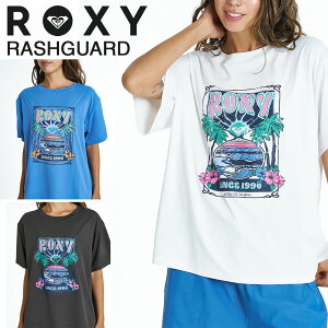 ���L�V�[ ROXY ���b�V���K�[�h ���� �I�[�o�[�T�C�Y UV�J�b�g ���� ���f�Ή� SUNSETTER TEE RLY262019