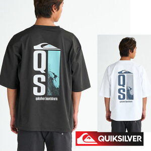 【30%OFF SALE】 QUIKSILVER クイックシルバーラッシュガード 半袖 メンズ Tシャツ ラッシュT GW QUIK DROP SS QLY251014 速乾 UVカット ストレッチ プルオーバー フード無し 体型カバー ラッシュTシャツ HID