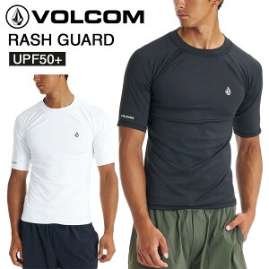 �{���R�� VOLCOM ���b�V���K�[�h �����Y ���� �n�C�l�b�N UPF50+ ���� �^�C�g�t�B�b�g �[�u���� �X�g���b�` �C �T�[�t�B�� STONE LOGO SS RASH VLY261013