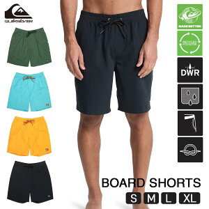 �N�C�b�N�V���o�[ QUIKSILVER �{�[�h�V���[�c �����Y 19�C���` ���T�C�N���f�� ���� PFC�t���[ �|�P�b�g�t �C���i�[���b�V�� �C �T�[�t�B�� EVERYDAY SOLID VOLLEY 19 EQYJV04137