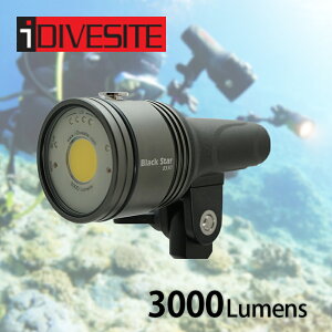 i-DIVESITE i-Torch BS30 ダイビングライト LED 水中ライトビデオライト ダイビング 水深100m対応 3000ルーメン 白色光 赤色光 UV灯 SOS YSマウント