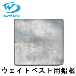 World Dive / ワールドダイブ ウエイトベスト用鉛板1枚 500g HID