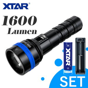 _CrOCg Zbg  1600 [ iK XTAR GNX^[ D06 Cg IPX8 h LEDCg tbVCg nfBCg _CrO 18650 `ECIdr [d [