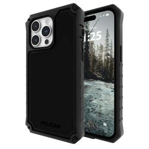 Pelican yJ iPhone 15 Pro Max p Pelican Ambassador-BlackyAntimicrobial RێdlMagSafe?SΉzzX^[Zbg [PP051852-08]
