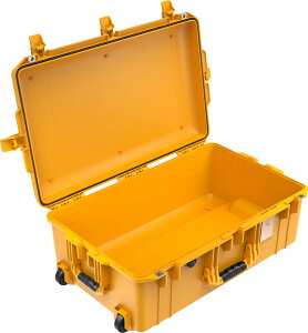 PELICAN yJ 1595 GAP[X tH[Ȃ J[:CG[ vbV{^b`t TCY:72.4 x 45.4 x 27.3 cm e:57L 1595 Air Case without Form Yellow J P[X [015950-0010-240]