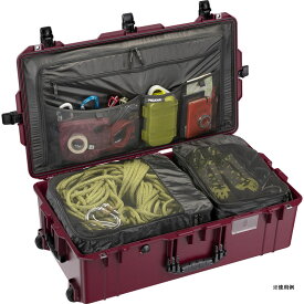 PELICAN(ペリカン) 1615 エアトラベルケース パッキングオーガナイザー付き プレスアンドプルラッチ OXブラッド 71L [016150-0080-175] 1615TRVL 1615 Air Travel Case with Packing Organizer Press and Pull Latch OX Blood［要納期確認］
