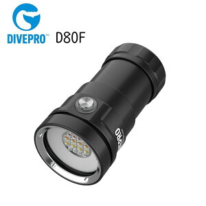 DIVEPRO �_�C�u�v�� [D80F] 8000���[���� �r�f�I���C�g �}���`�J���[�i���b�h�E�C�G���[�EUV���C�g�j�������K�i ����LED���C�g ���C�h �����Ǝˊp�F98° 100m�h�� 6500K �[�d�� �{�^���X�C�b�` �����J