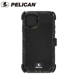PELICAN (ペリカン) SHELD (シールド) iPhone 12Pro Max用 6.7インチ G10カモグリーン モバイルプロテクター スタンド機能付きベルトクリップホルスター付属 抗菌コーティング 6.4m落下耐衝撃 ワイヤレス充電対応 [PP043502] SHELD for iPhone12 Pro Max 6.7 inch