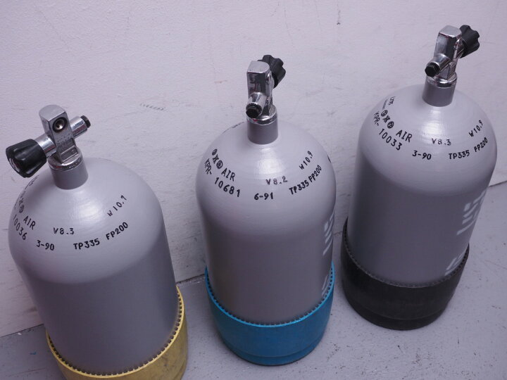 楽天市場】USED AQUALANG アクアラング 8L スチールタンク メタリコン  