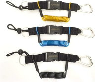 AQUATEC (アクアテック) スナッピーコイル ワイヤーコイルランヤード ステンレスカラビナフック付 [CR-430]