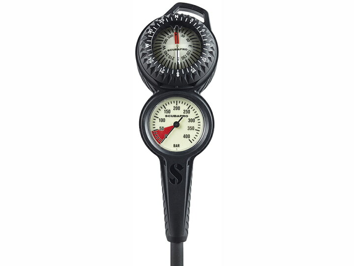 楽天市場】SCUBAPRO 2ゲージ インライン コンソール（残圧計＋コンパス  