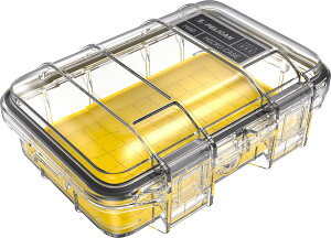 PELICAN yJ M40}CNP[X J[:YELLOW CLEAR CG[NA TCY:17.3 x 12.7 x 6.6 cm gѓdb fWJP[X یP[X n[hP[X [M400-0270-100]